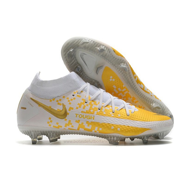 Nike Phantom GT Elite DF FG Blanco Oro